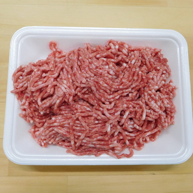 300g〜　ネット市場　–　肉屋横丁　輸入牛ひき肉　細挽き